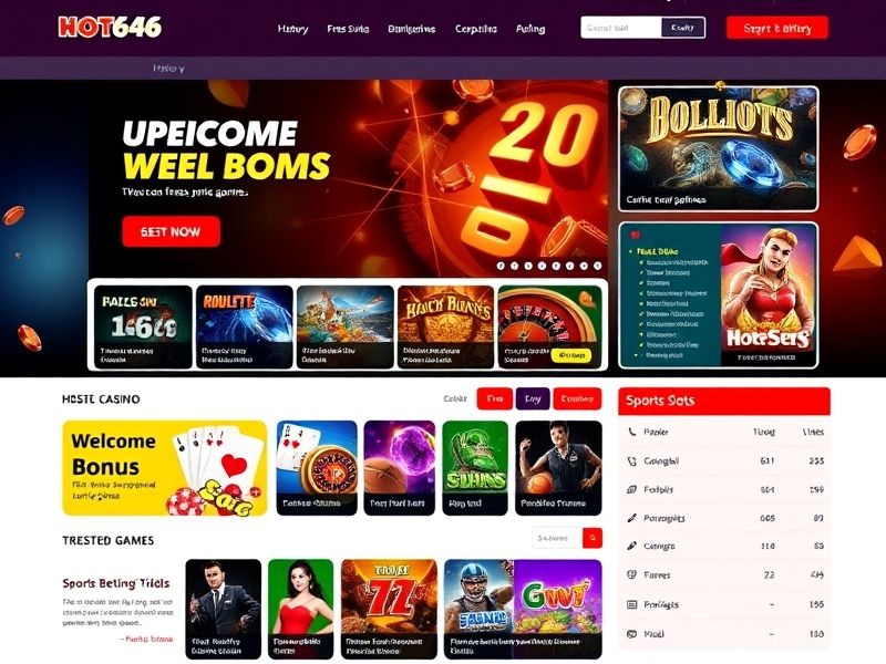 Welcome to hot646.com - Your premier destination for real money gambling games. Explore top-rated slots, poker, live dealers, and exclusive bonuses. Play securely and claim your rewards today!